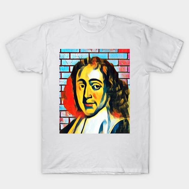 Baruch Spinoza Abstract Portrait | Baruch Spinoza Artwork 3 T-Shirt by JustLit